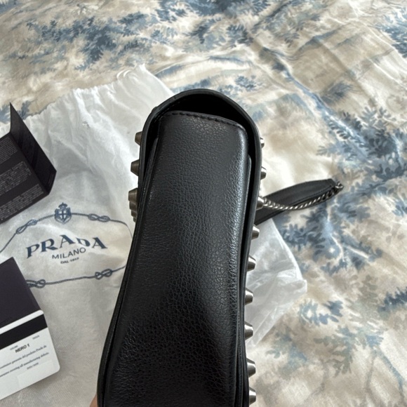 Authentic Prada Patrice Glacé Studded Bag - Picture 15 of 16